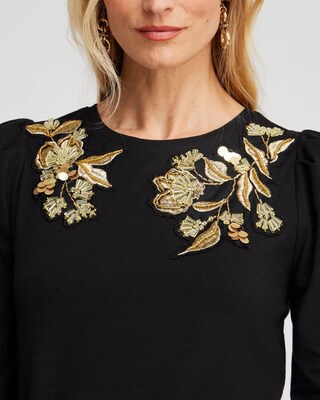 Black Embellished Top
