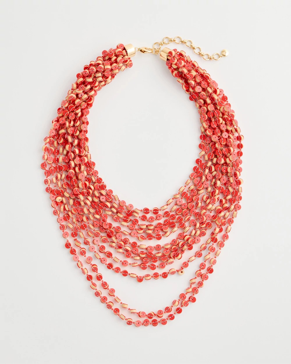 Coral Multi-Strand Necklace