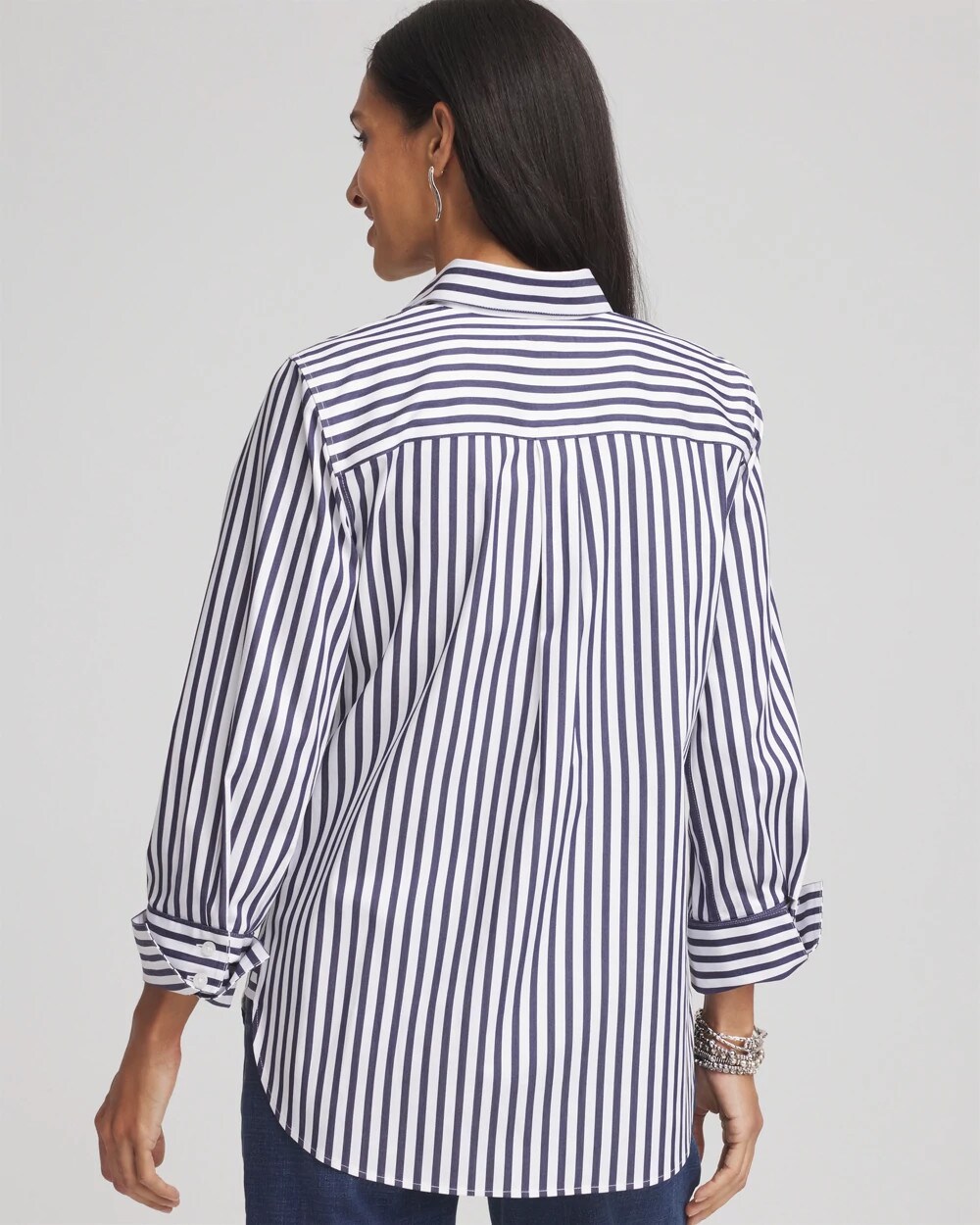 No Iron™ Striped Sateen Shirt