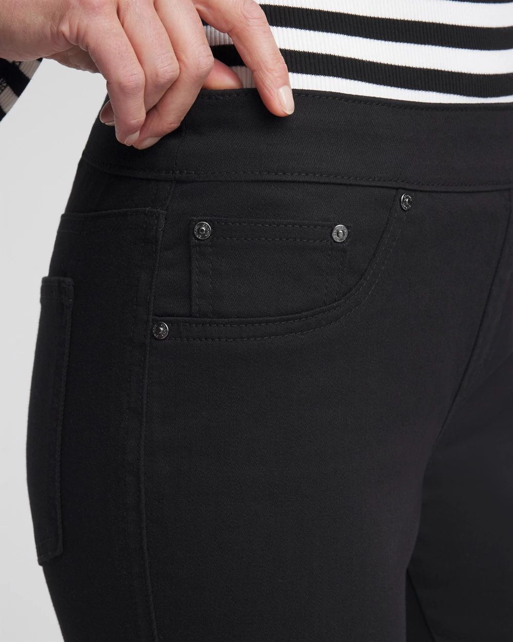 Pull-On Slim-Fit Ankle Jeggings