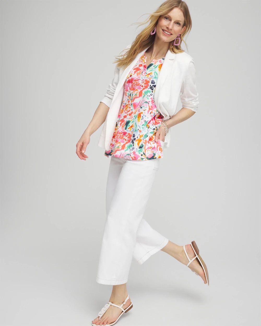 Abstract Notch Neck Tank