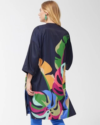 Wild Palm Print Kimono