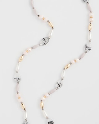 Pink Art Deco Beaded Necklace click to view larger image.