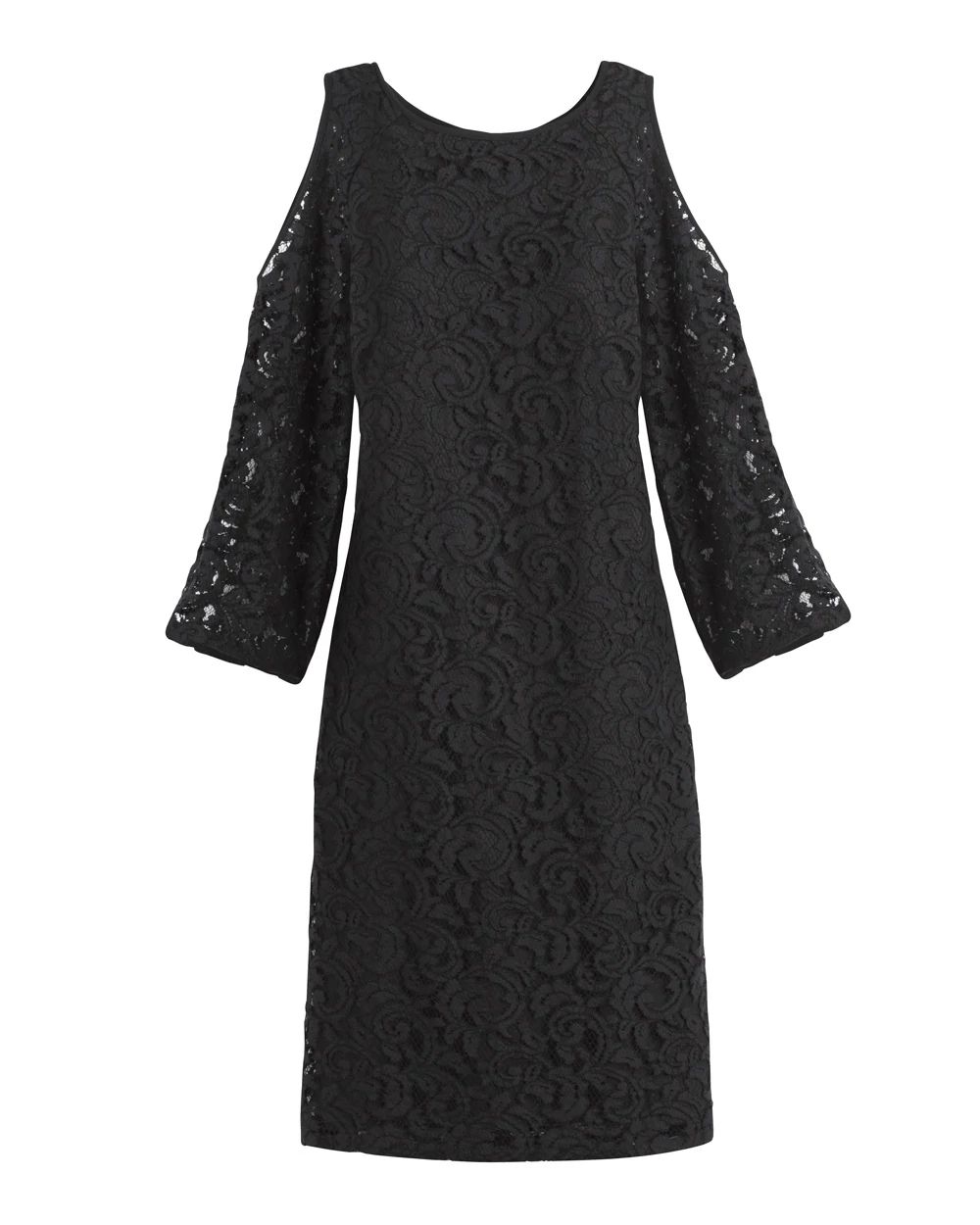 Cold-Shoulder Lace Dress