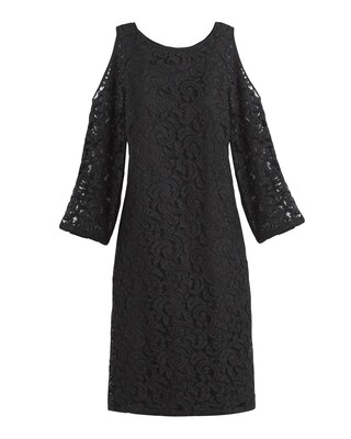 Cold-Shoulder Lace Dress