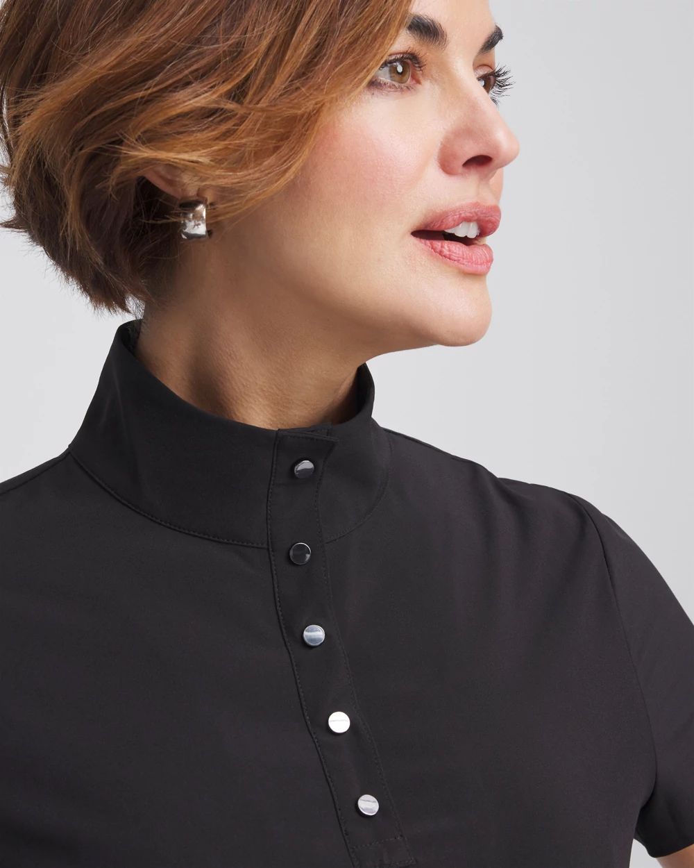 Zenergy® UPF Neema Mockneck Bungee Dress click to view larger image.