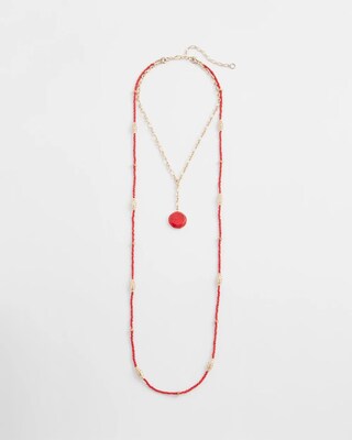 Convertible Filigree Beaded Pendant Necklace