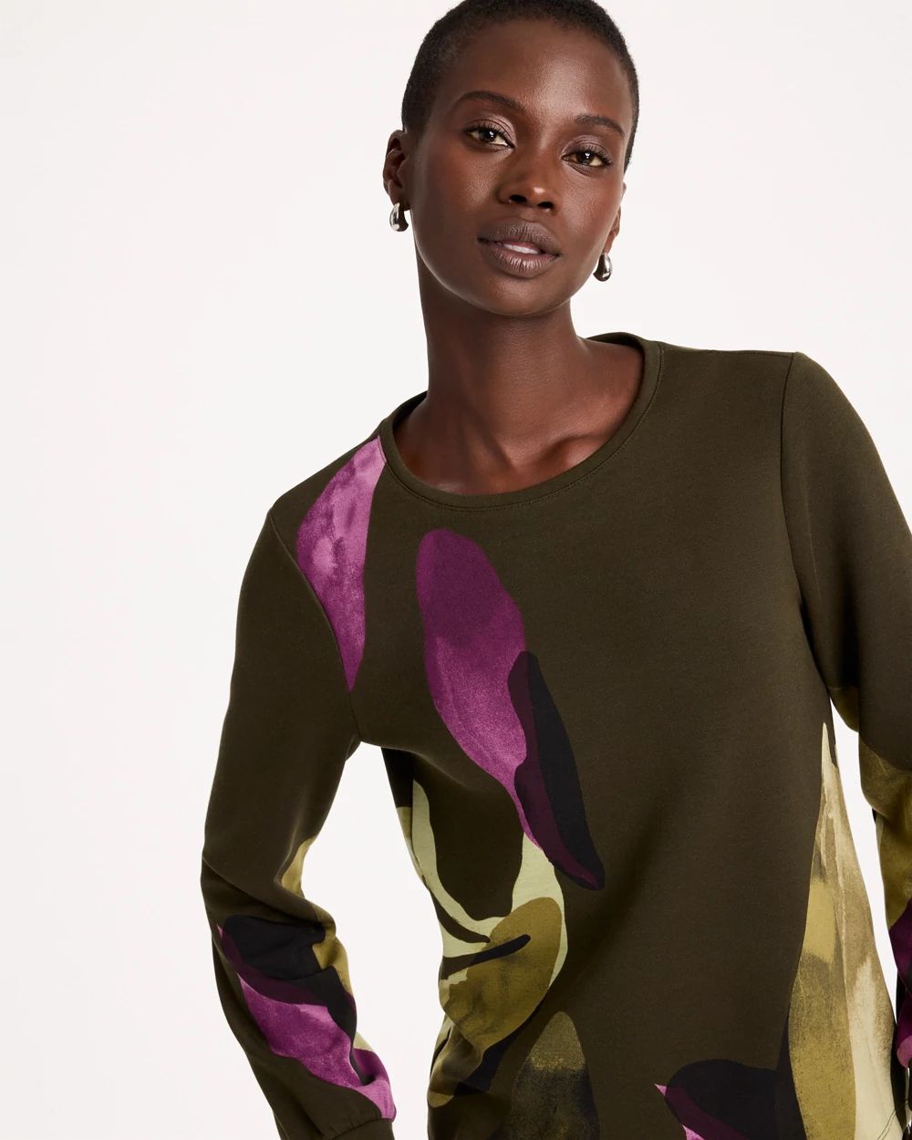 Zenergy® Soft Printed Long-Sleeve Top click to view larger image.
