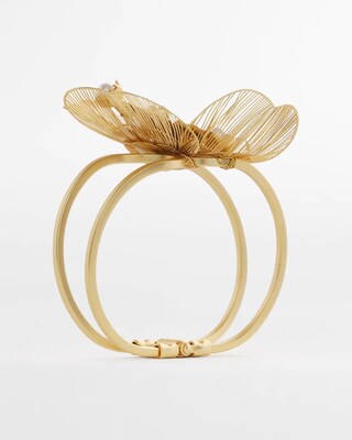 Statement Butterfly Filigree Hinge Bracelet click to view larger image.