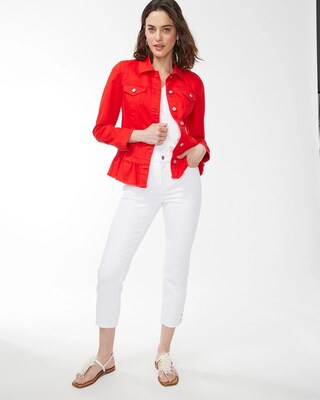 Peplum Denim Jacket