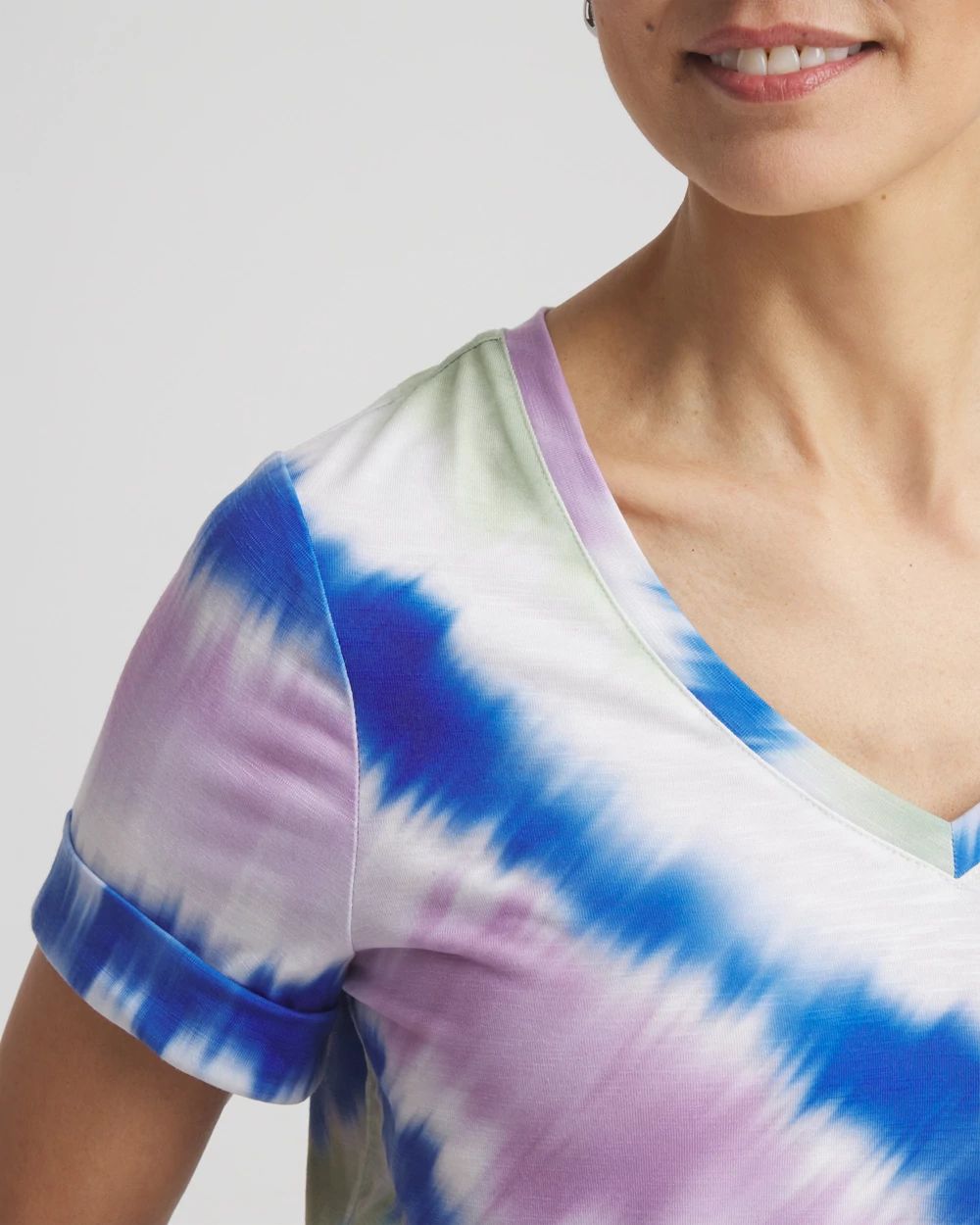 Zenergy® Tie-Dye V-Neck Tee