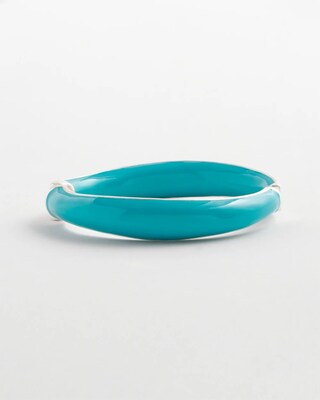 Turquoise Tone Hinge Bracelet