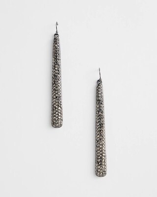 No Droop™ Sparkle Long Drop Earrings