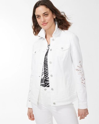 Pineapple Eyelet Denim Jacket