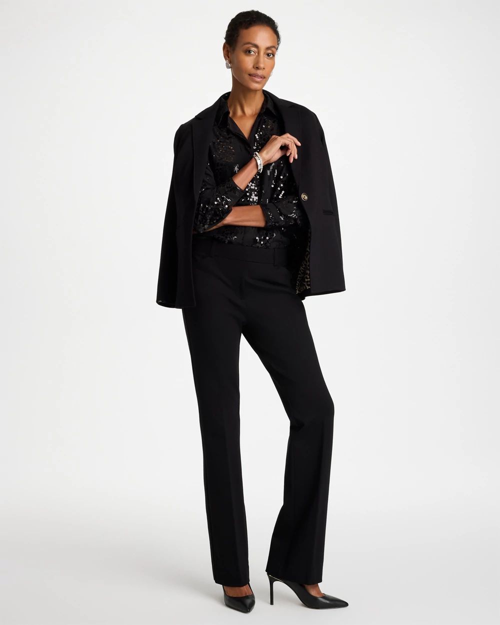 Emme Slim Bootcut Ponte Pants