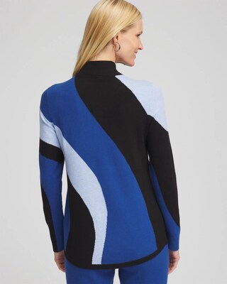 Zenergy® Luxe Cashmere Blend Colorblock Top click to view larger image.