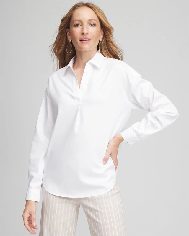No Iron Popover Shirt