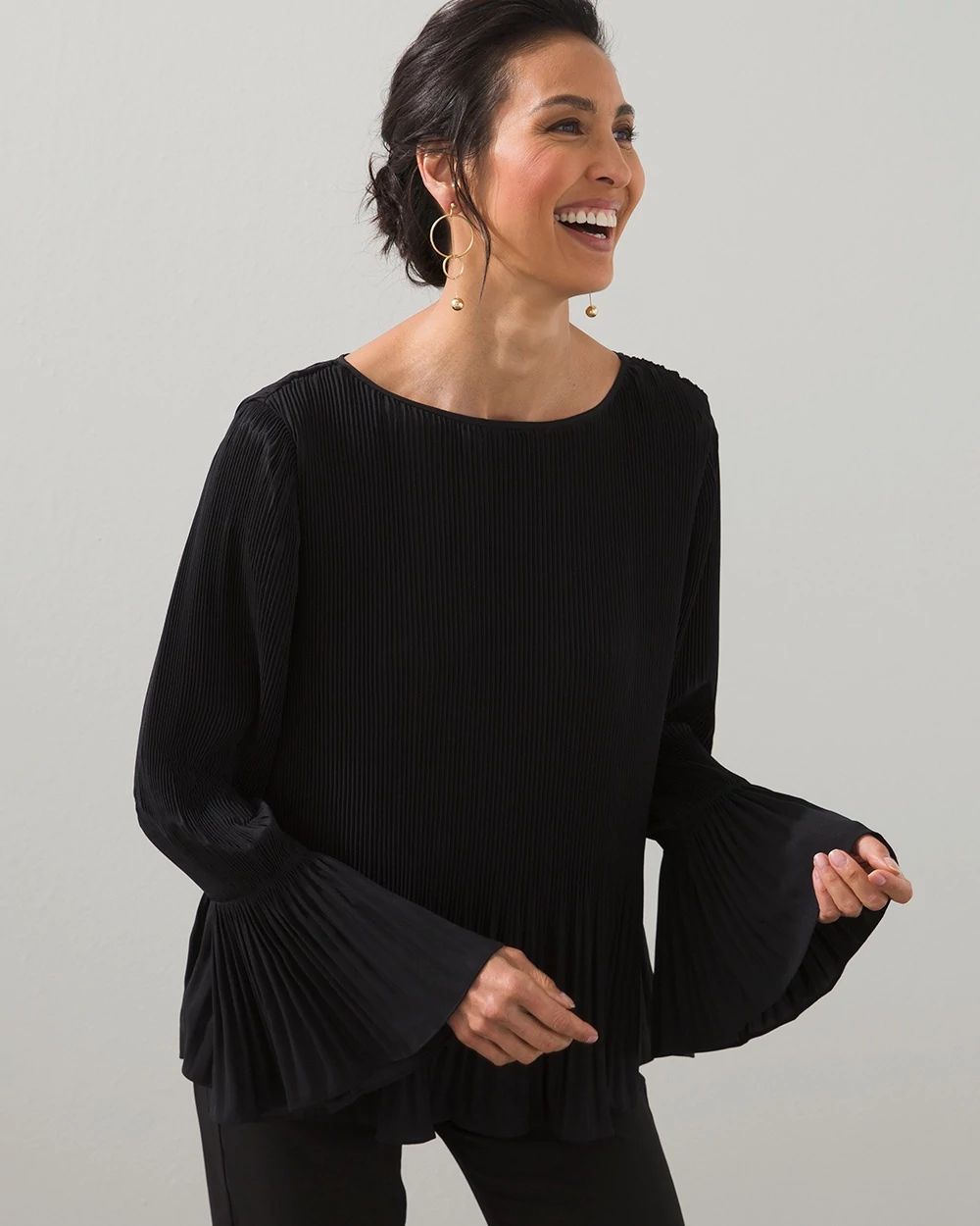 Black Label Pleat Blouse