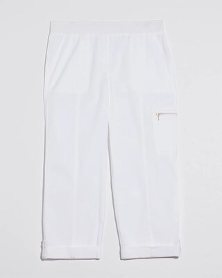 Poplin Cropped Pants click to view larger image.