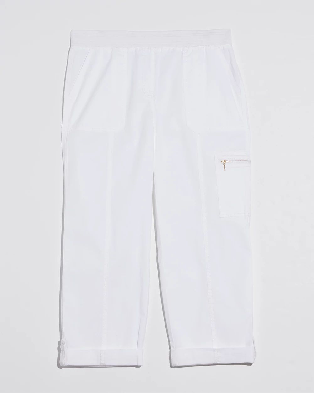 Poplin Cropped Pants click to view larger image.