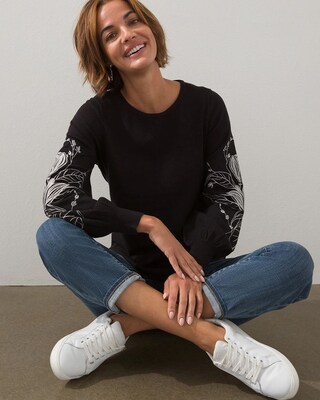 Drama Sleeve Pullover Sweater