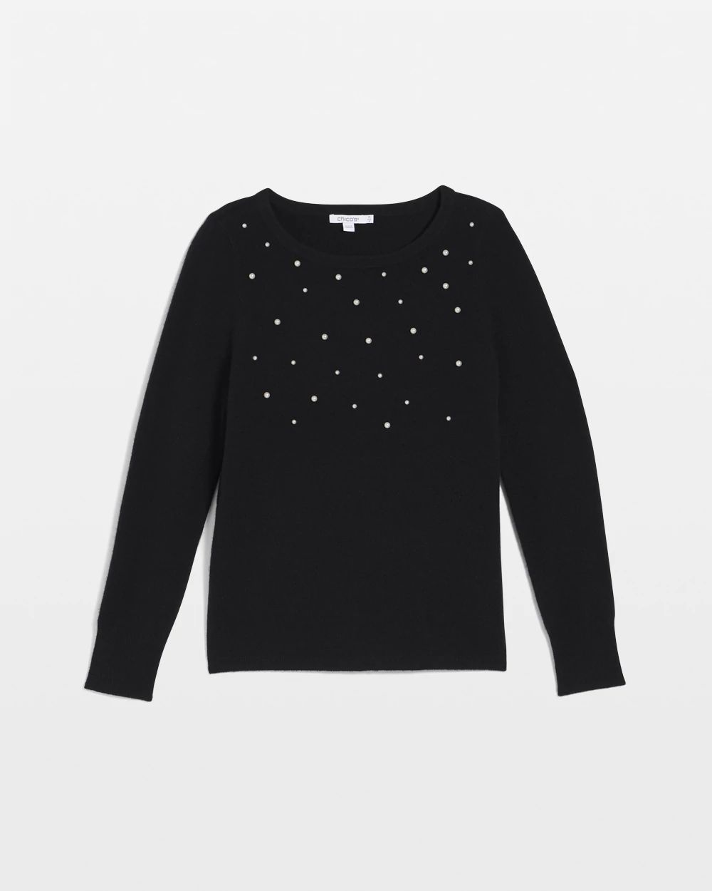 Embellished Cashmere Pullover Sweater