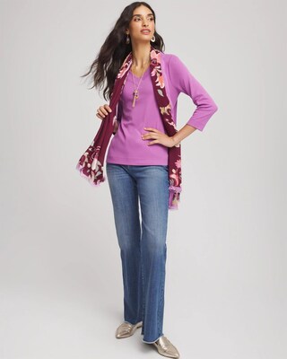 Pima Cotton 3/4 Sleeve Tee click to view larger image.