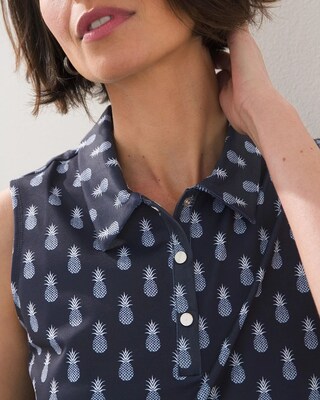 Zenegy UPF Print Sleeveless Polo