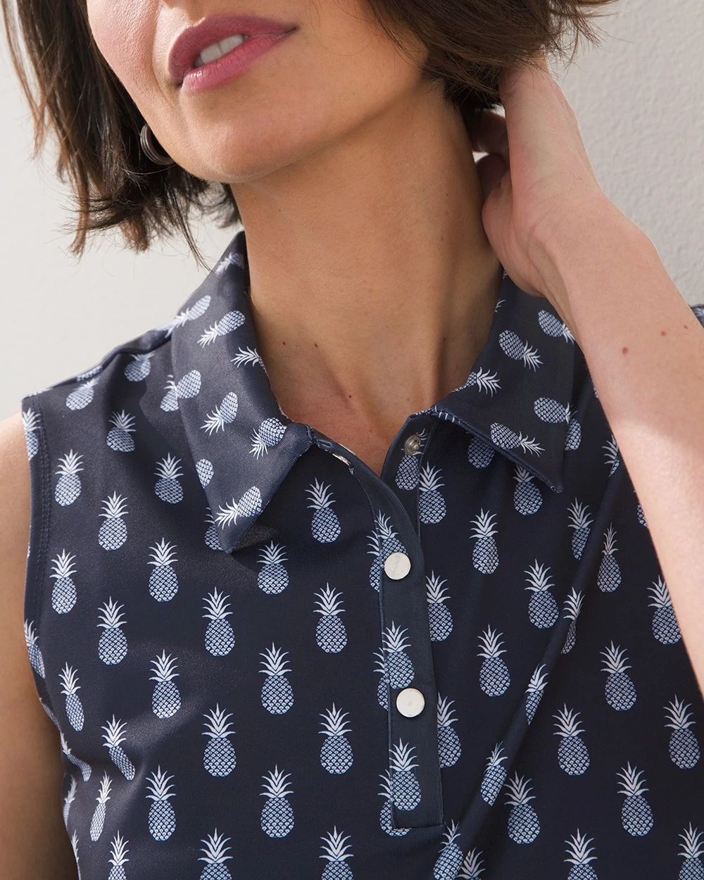 Zenegy UPF Print Sleeveless Polo