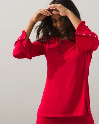 Travelers Button Sleeve Top