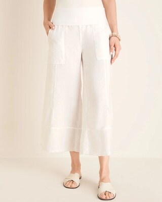 XCVI Linen Pants with Knit Waistband
