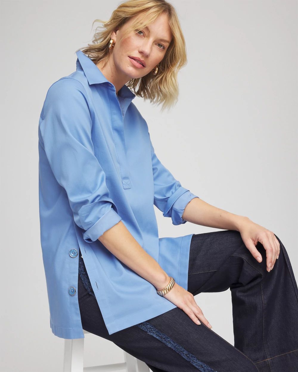 No Iron™ Stretch Tunic click to view larger image.