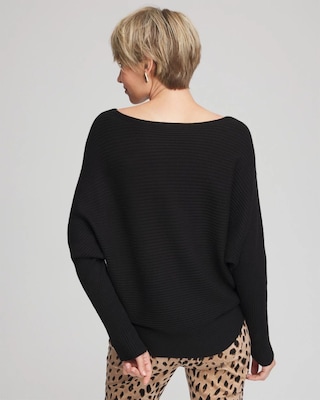 Cashmere-Blend Boatneck Sweater click to view larger image.