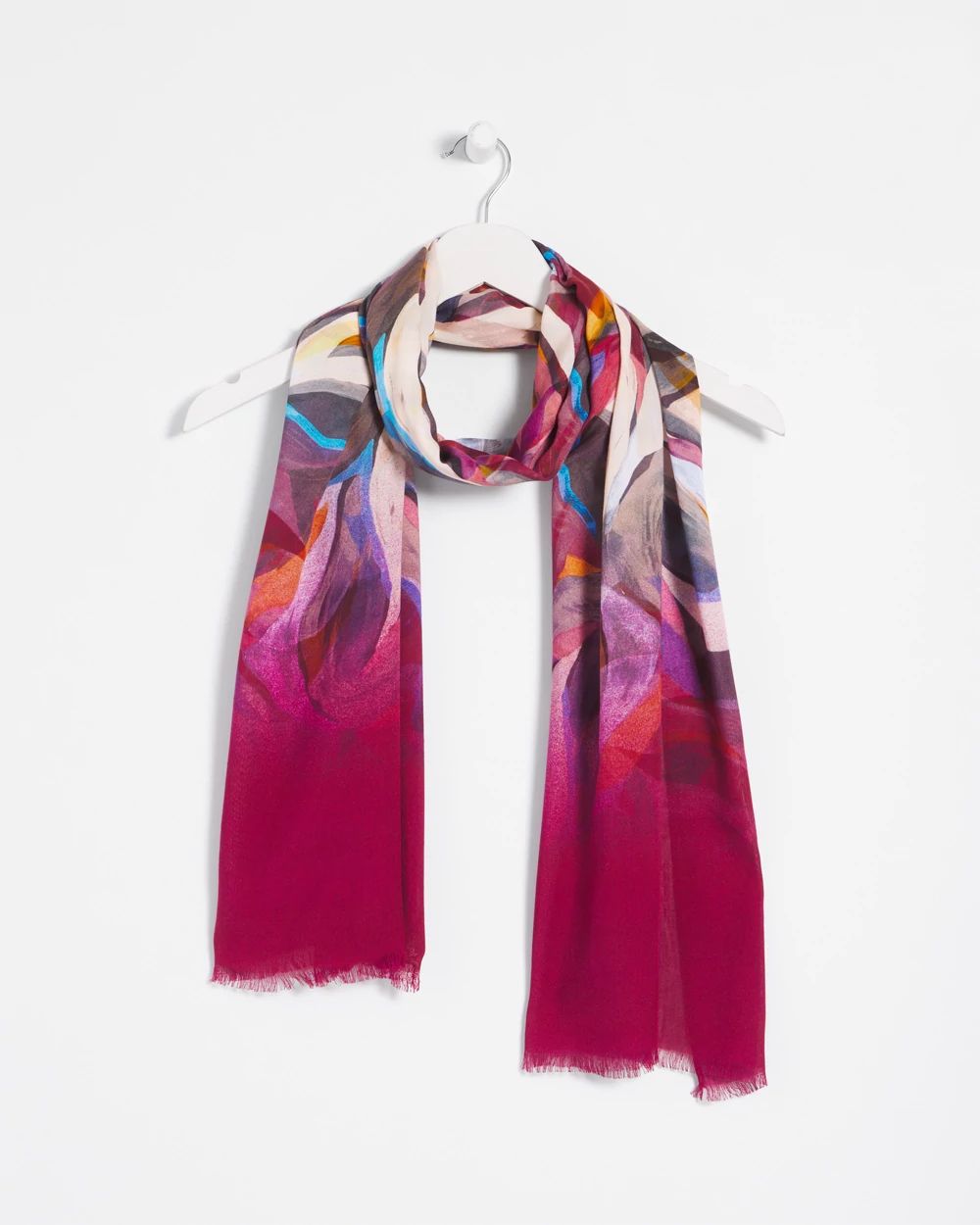 Rainbow Oblong Scarf click to view larger image.