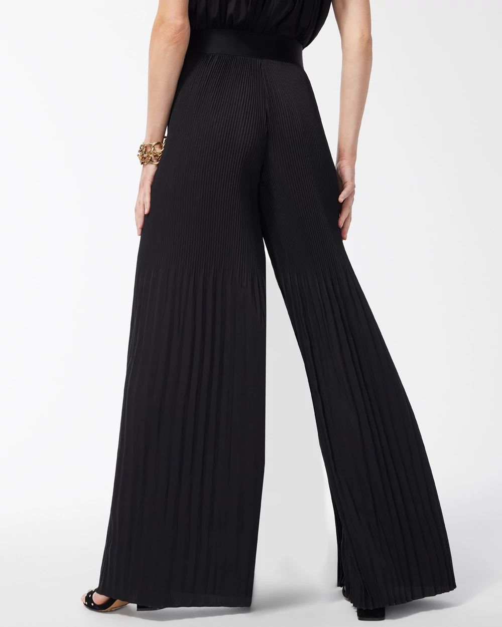 Black Label Release Pleat Flare Pant