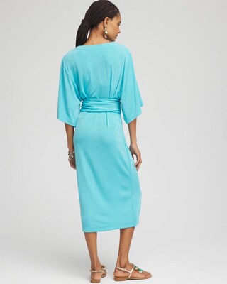 Travelers™ Kimono Sleeved V-Neck Dress click to view larger image.