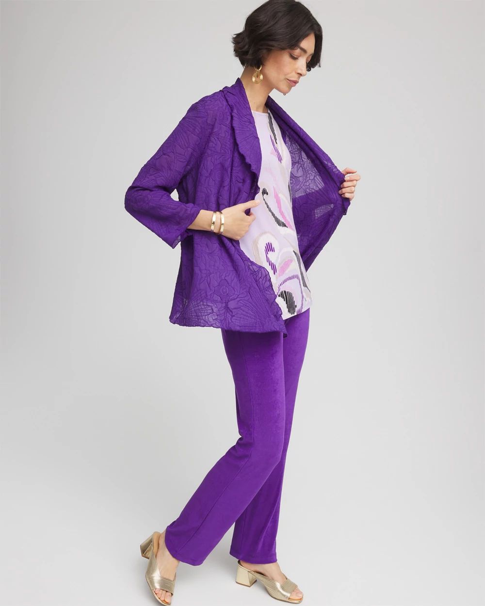 Travelers™ Collection Floral-Embossed Jacket