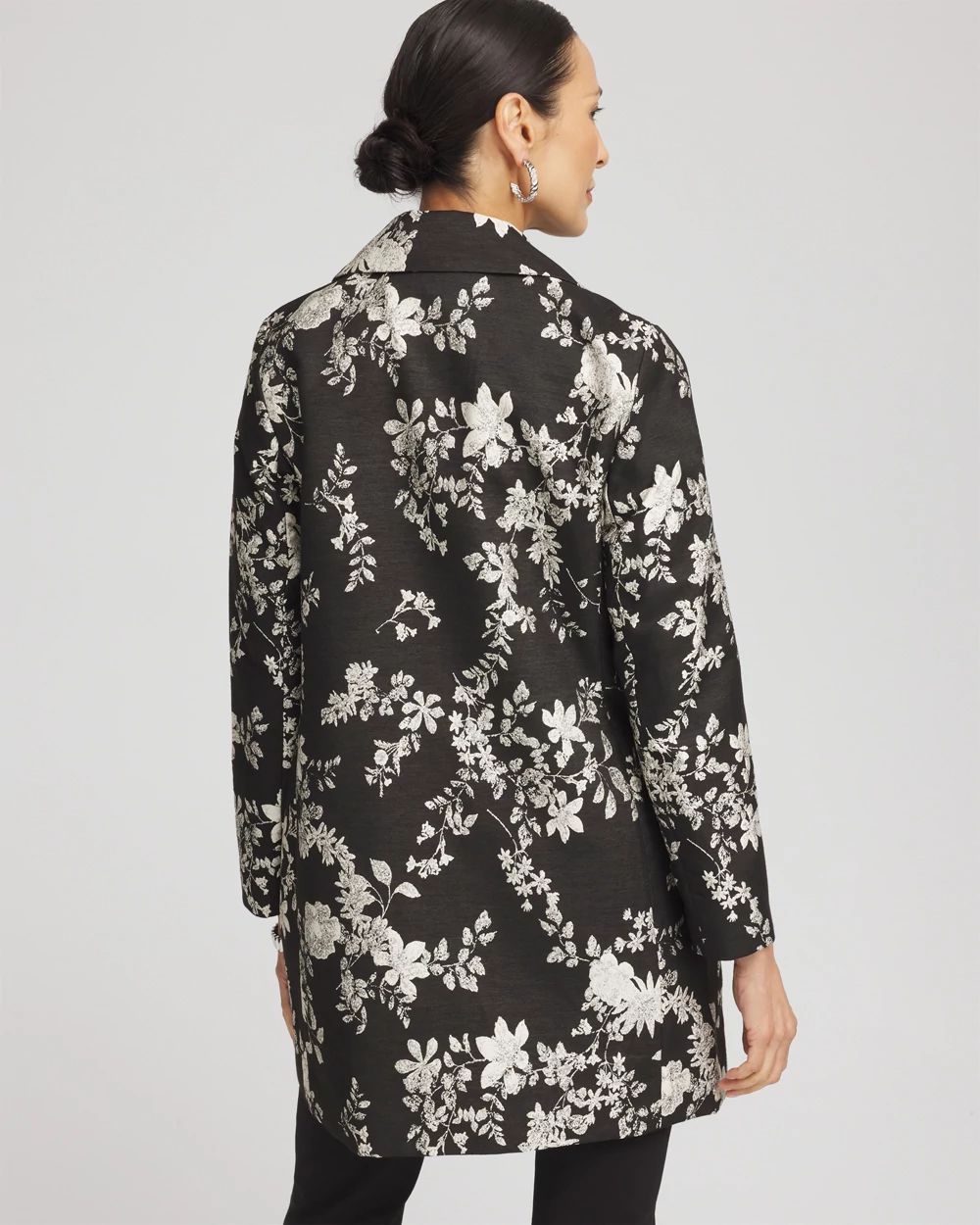 Floral Jacquard Topper