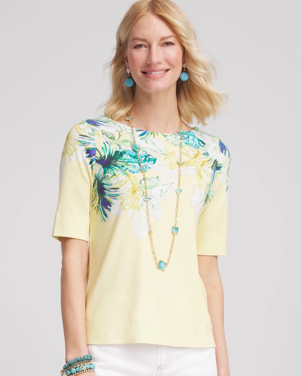 Floral Pima Everyday Tee