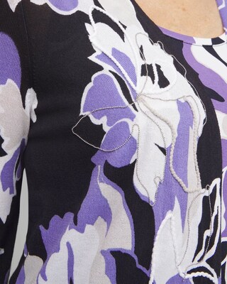 Floral Embroidered Cardigan
