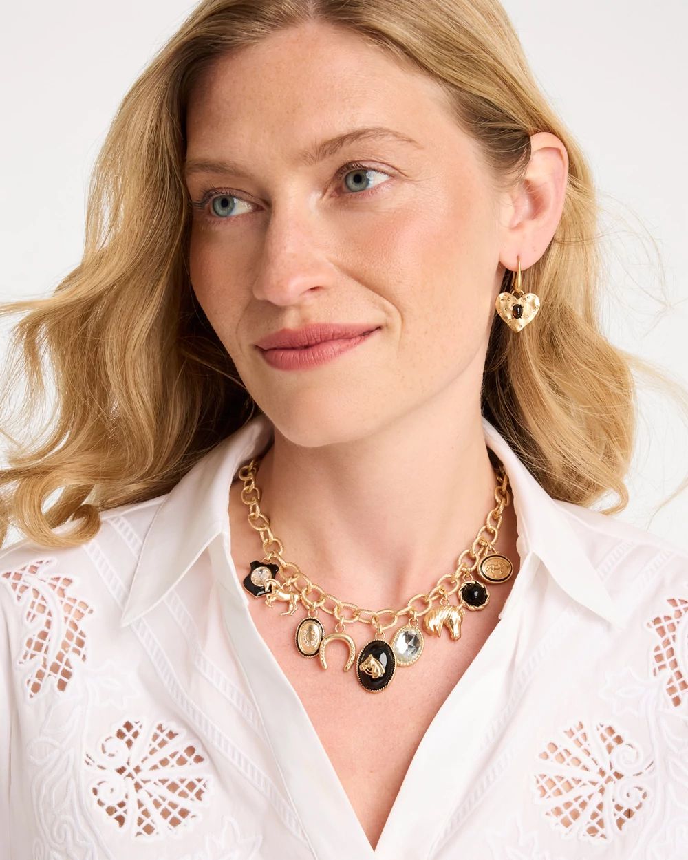 Equestrian Charm Necklace click to view larger image.