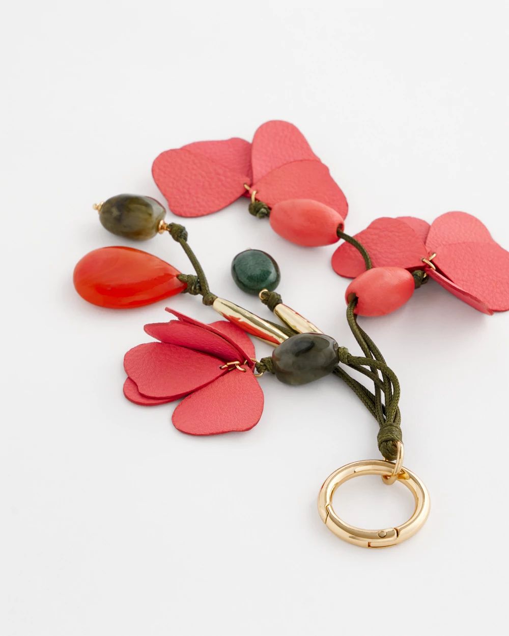 Pink Petals Bag Charm