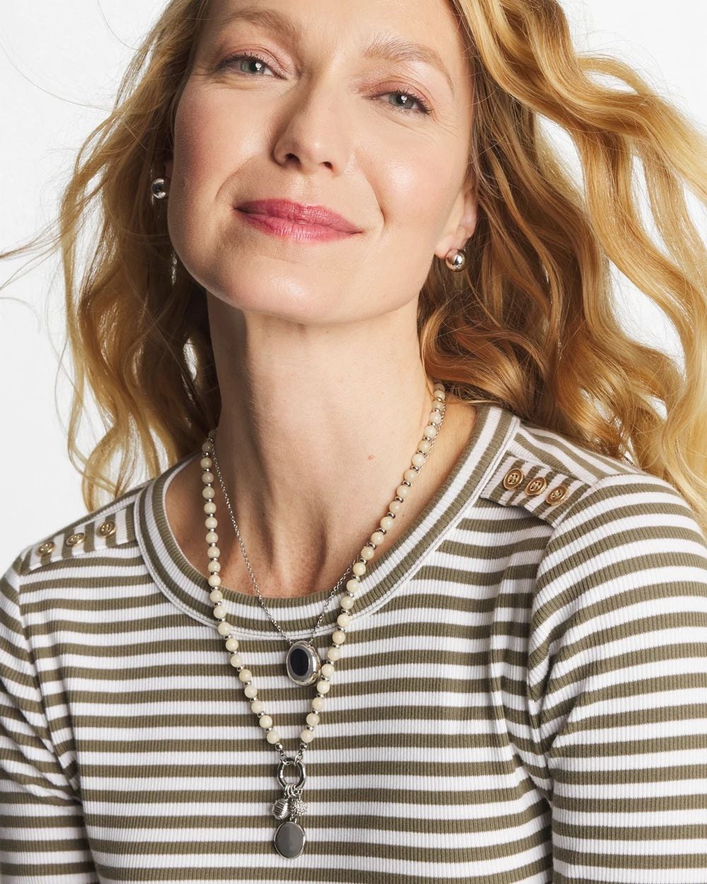 Short Double Strand Pendant click to view larger image.