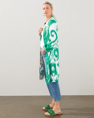 Reversible Ikat Duster