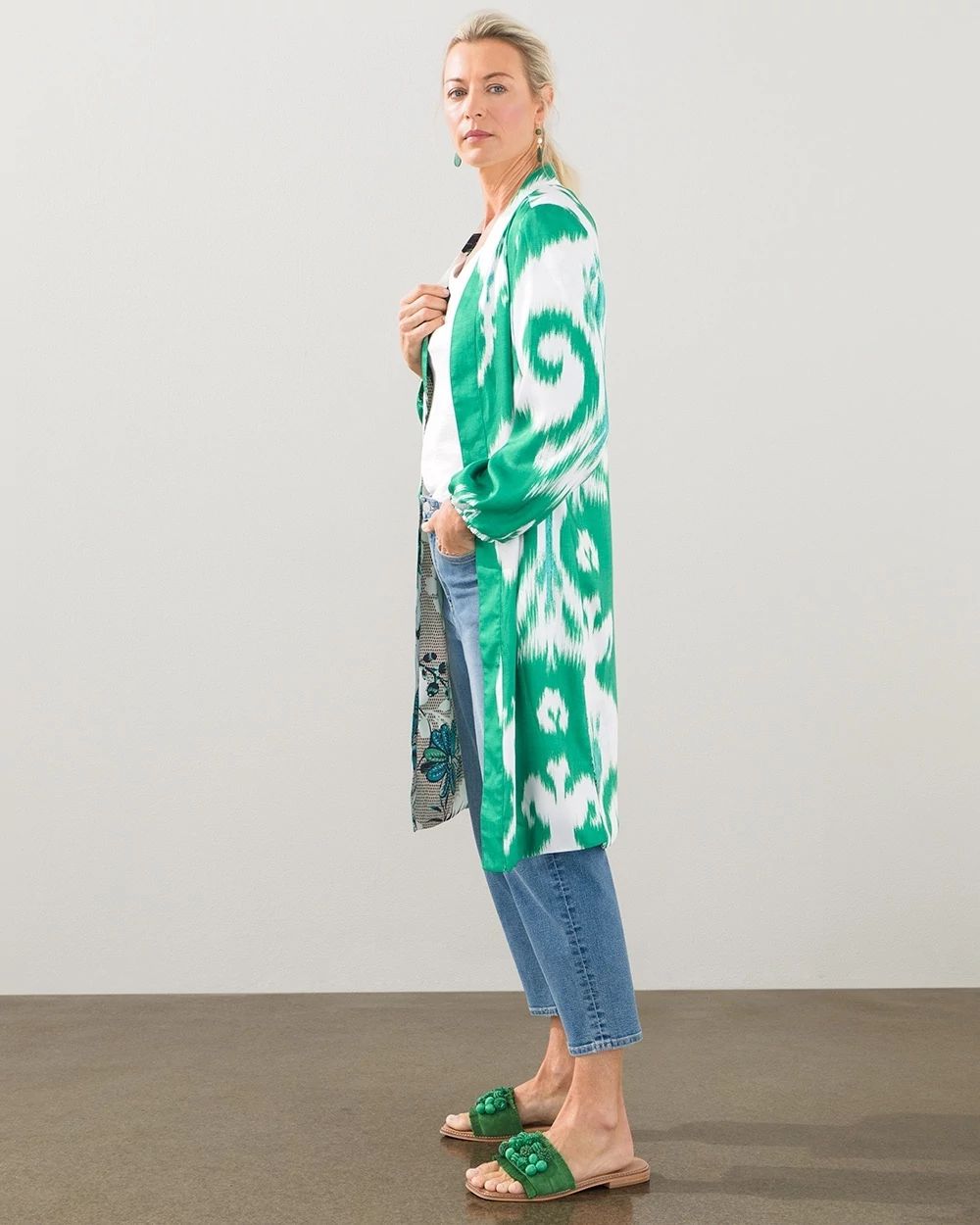 Reversible Ikat Duster