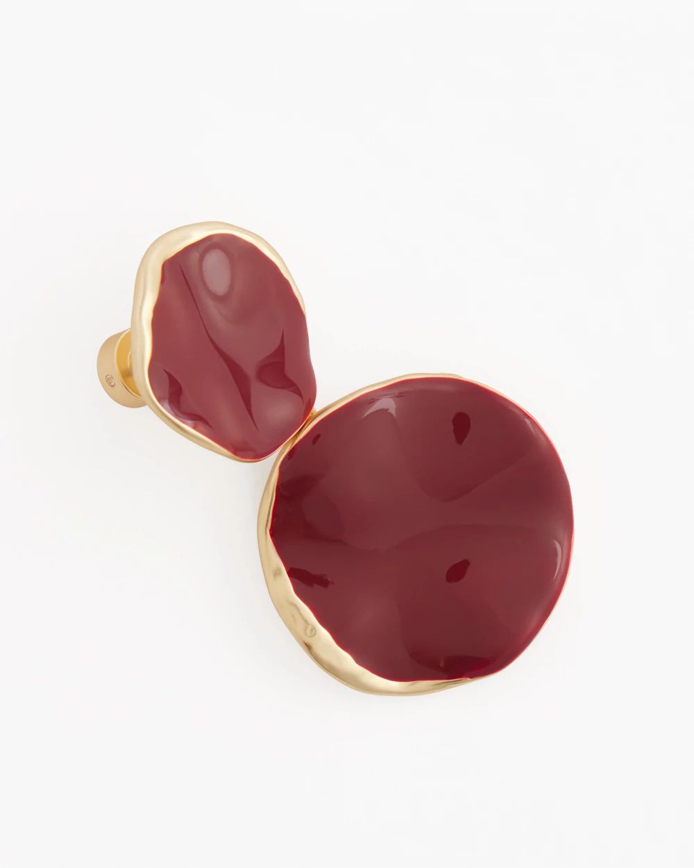 No Droop™ Berry Round Drop Earrings