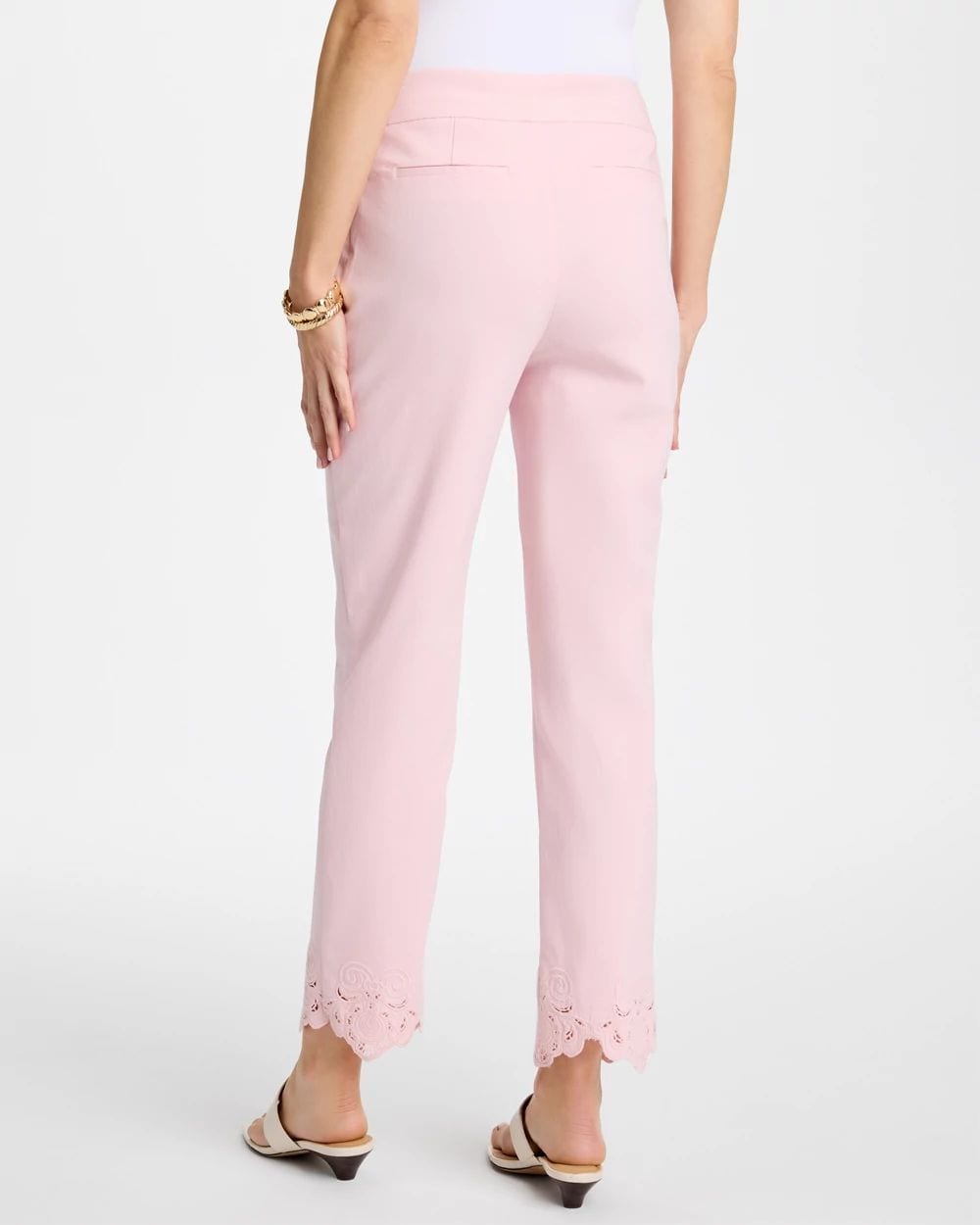 Embroidered Brigitte™ Slim Crop Pant