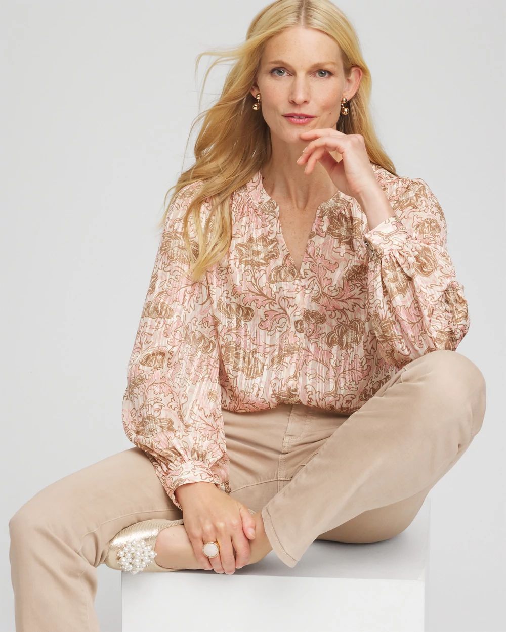 Revival Bloom Chiffon Blouse