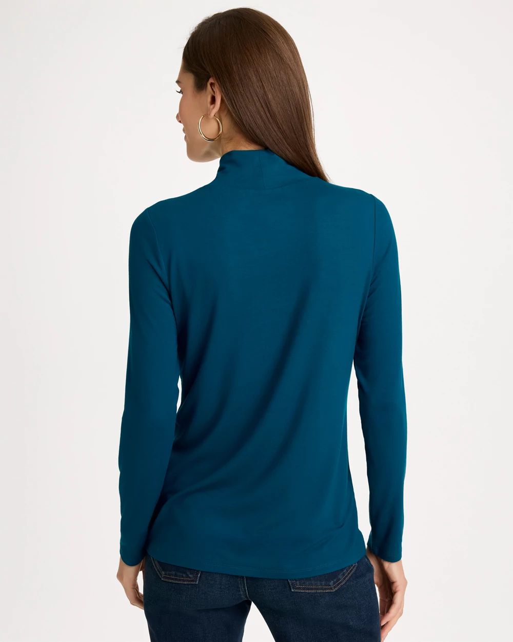 Touch of Cool™ Mockneck Layering Tee click to view larger image.