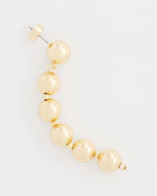 No Droop™ Gold Tone Bead Earrings
